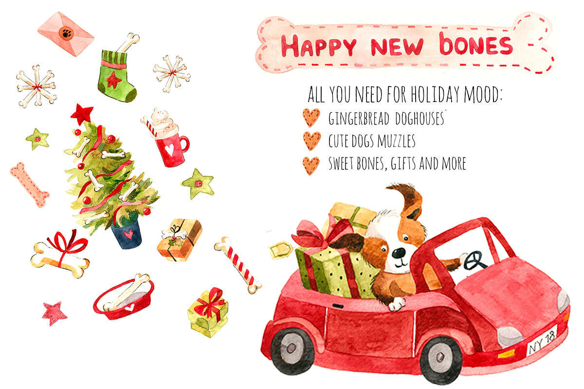 Happy new bones! in Illustrations - product preview 8