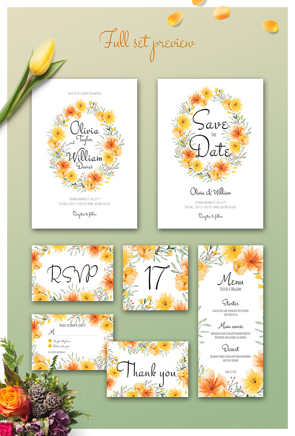 Colorista - Wedding Invitations v2 in Wedding Templates - product preview 3