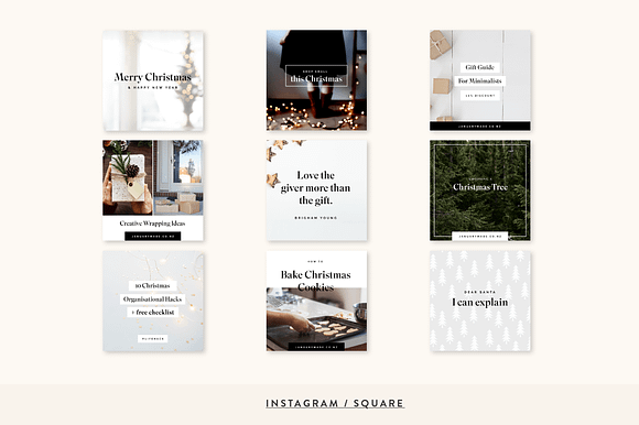 Bright Christmas Social Bundle in Instagram Templates - product preview 3