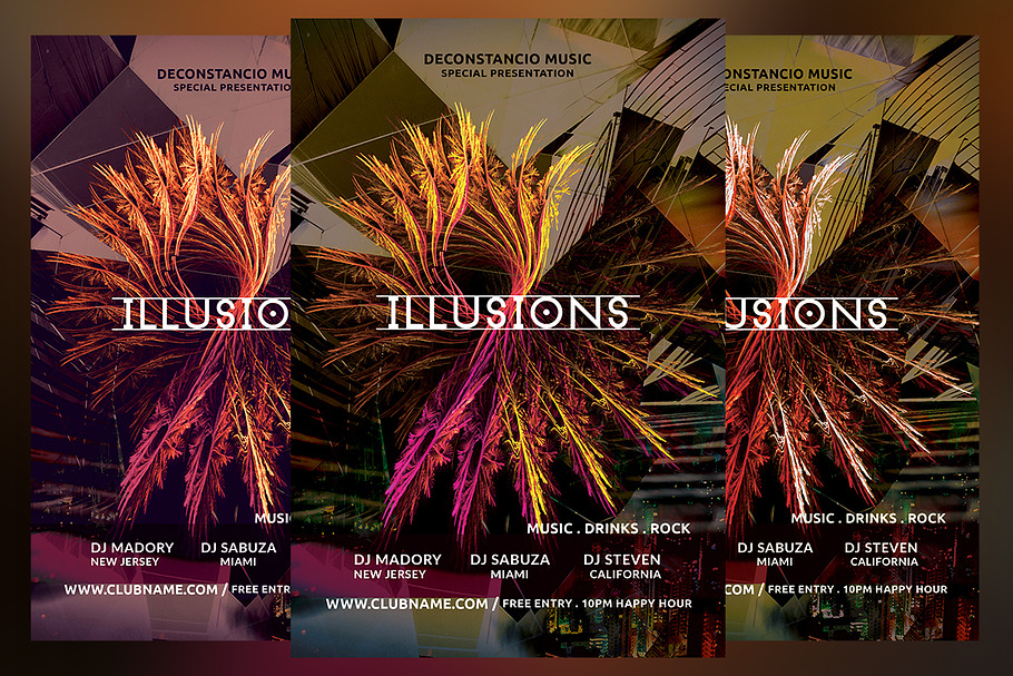 Illusions Party Flyer in Flyer Templates - product preview 8