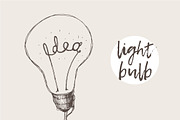 Sketch of a conceptual light bulb