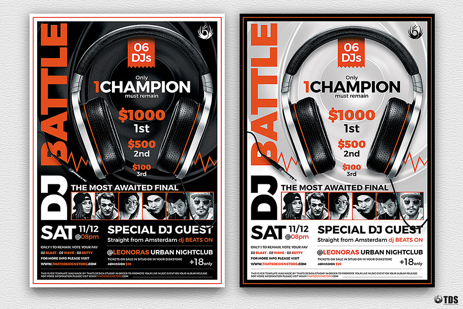 DJ Battle Flyer Template V5 in Flyer Templates - product preview 8