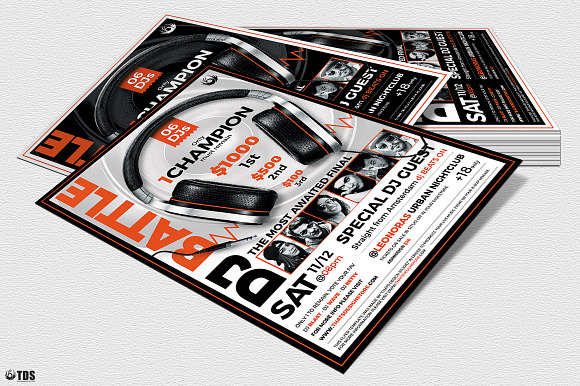 DJ Battle Flyer Template V5 in Flyer Templates - product preview 3