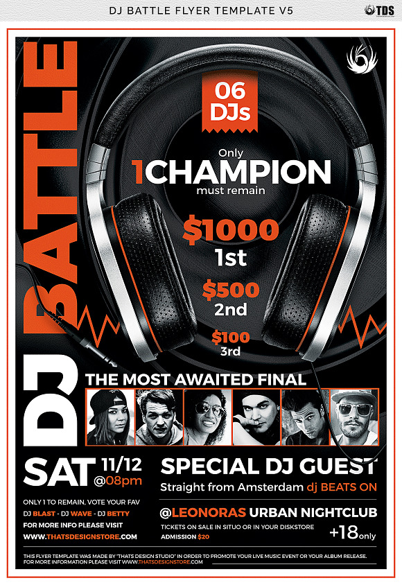 DJ Battle Flyer Template V5 in Flyer Templates - product preview 6