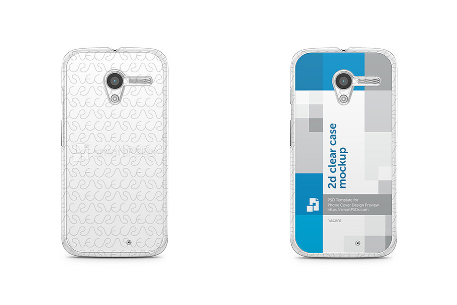 Motorola Moto X 2d Clear Mobile Case in Product Mockups - product preview 8