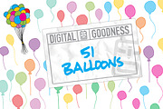51 Hand-Drawn Balloons