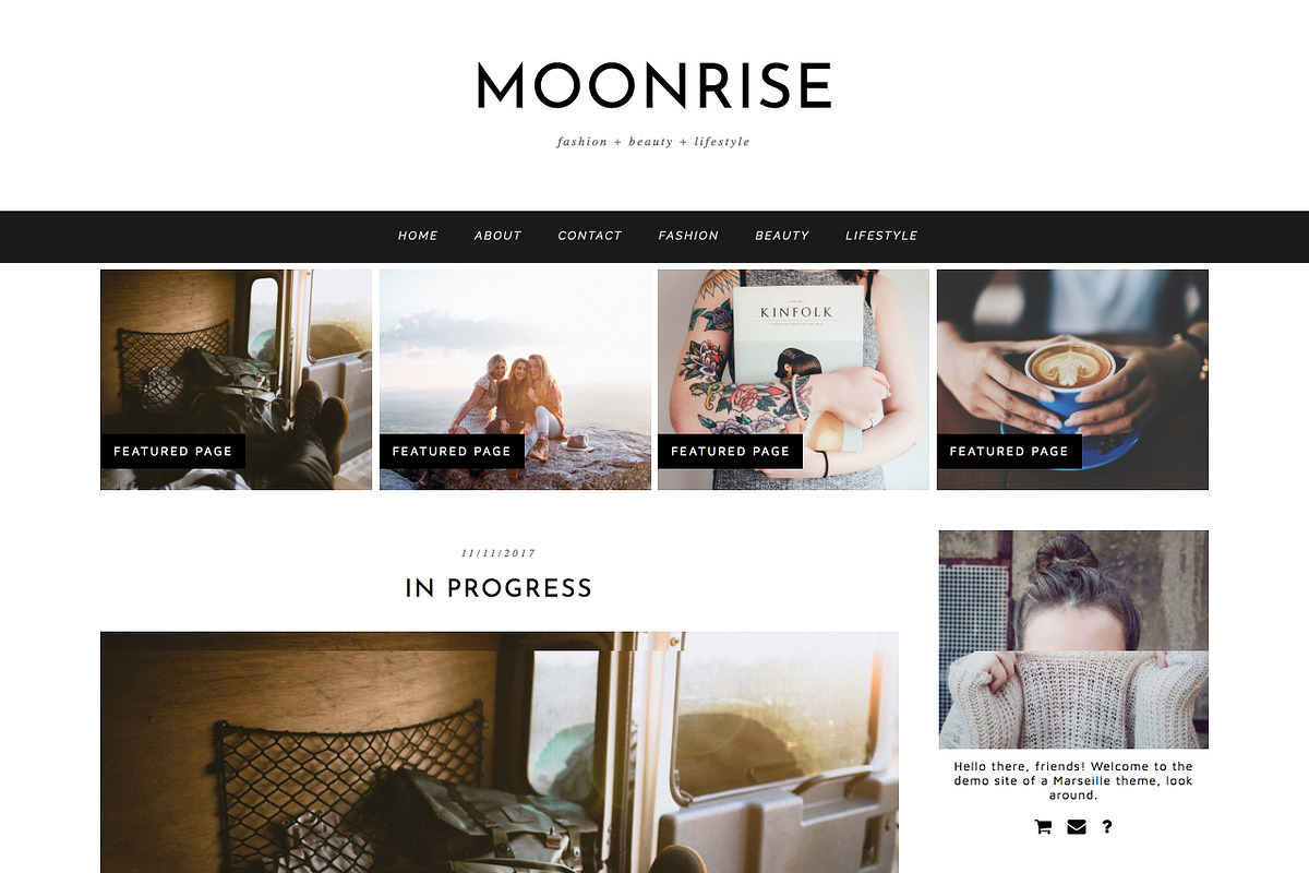 Wordpress Theme "Moonrise" in WordPress Blog Themes - product preview 8