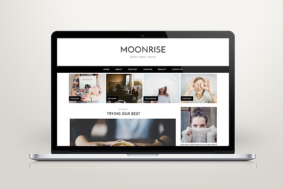Wordpress Theme "Moonrise" in WordPress Blog Themes - product preview 1