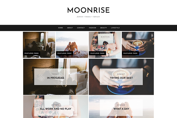Wordpress Theme "Moonrise" in WordPress Blog Themes - product preview 3
