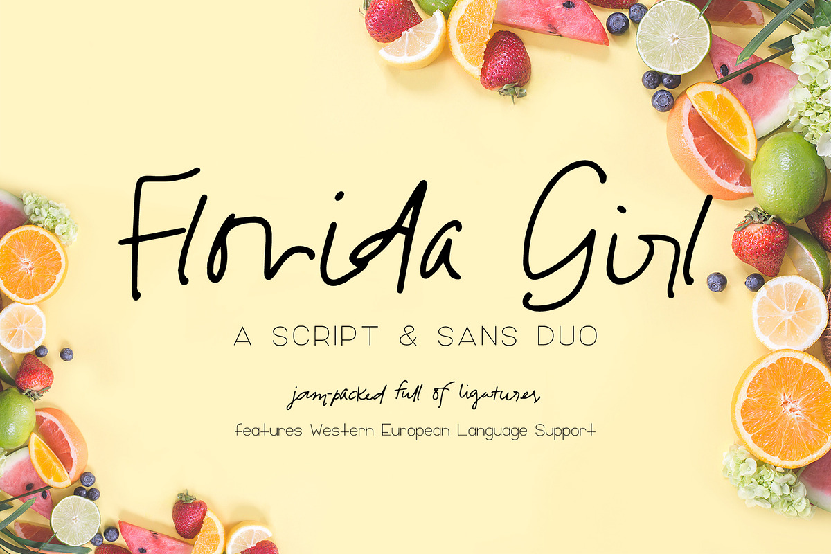 Florida Girl Script & Sans in Script Fonts - product preview 8