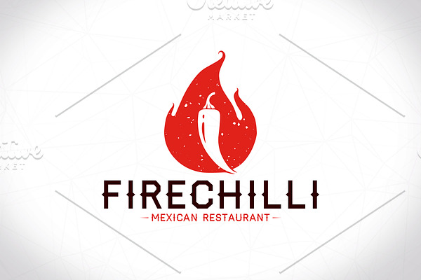 Chilli Flame Logo Template