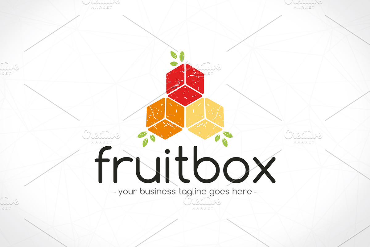 Cube Fruits Logo Template in Logo Templates - product preview 8
