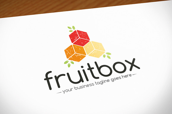 Cube Fruits Logo Template in Logo Templates - product preview 1