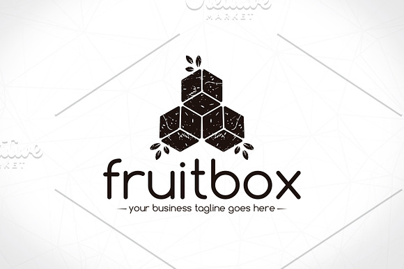 Cube Fruits Logo Template in Logo Templates - product preview 2