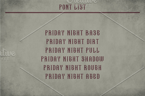 Friday Night Vintage Label Typeface in Display Fonts - product preview 5