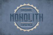 Monolith Vintage Label Typeface