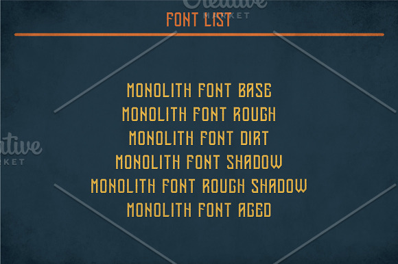 Monolith Vintage Label Typeface in Display Fonts - product preview 5