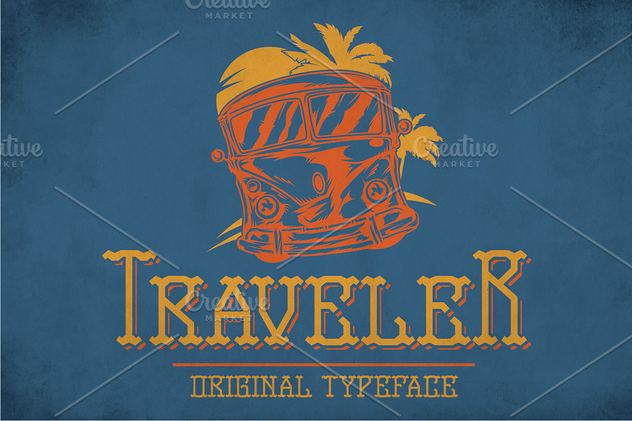 Traveler Modern Label Typeface in Display Fonts - product preview 8