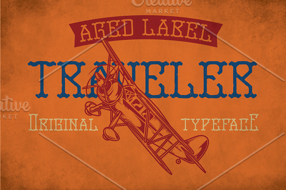 Traveler Modern Label Typeface in Display Fonts - product preview 2