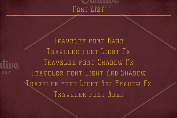 Traveler Modern Label Typeface in Display Fonts - product preview 5