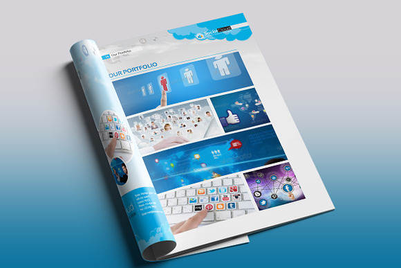 Social Media Project Proposal in Brochure Templates - product preview 8