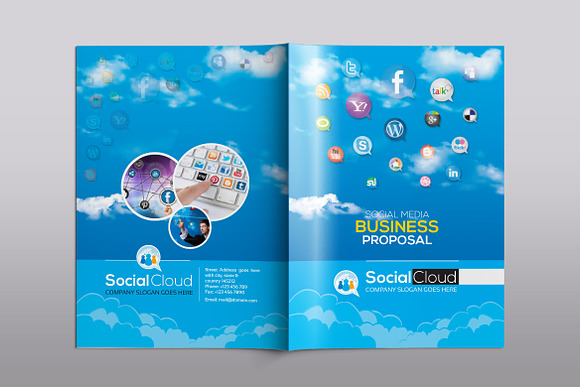 Social Media Project Proposal in Brochure Templates - product preview 10