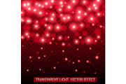 Transparent light vector effect.
