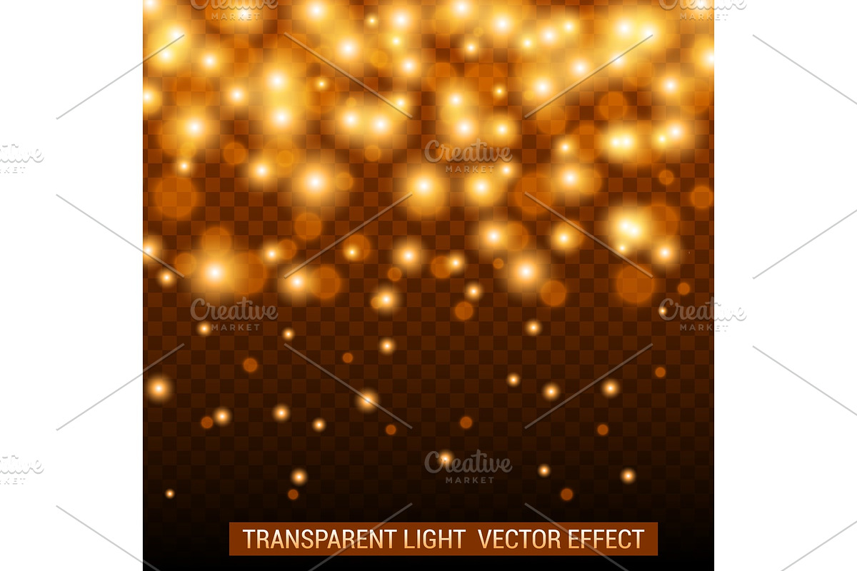 Transparent light vector effect. in Objects - product preview 8