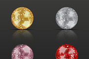 Set of disco balls
