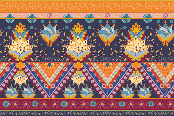 Boho Art Vector Seamless Pattern in Patterns - product preview 1
