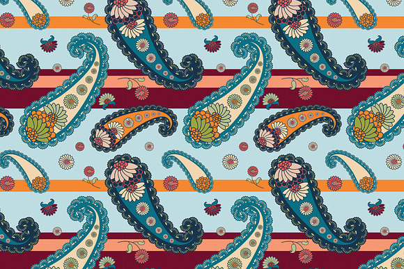 Boho Art Vector Seamless Pattern in Patterns - product preview 3