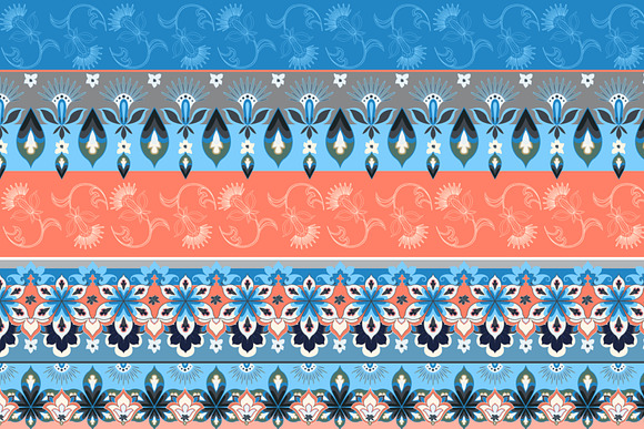 4 Colourful Vector Seamless Pattern in Patterns - product preview 1