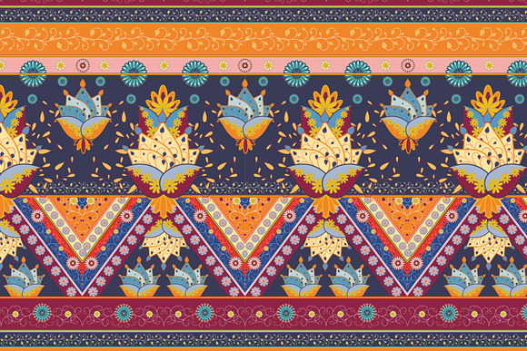 4 Colourful Vector Seamless Pattern in Patterns - product preview 3