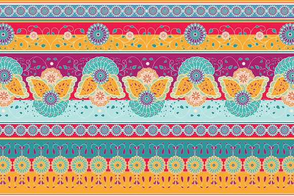 4 Colourful Vector Seamless Pattern in Patterns - product preview 4