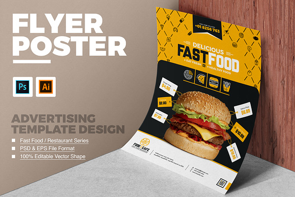 Fast Food and Restaurant Poster