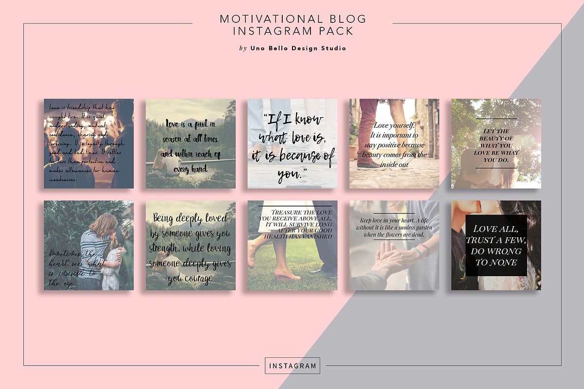 30 Love Quote Instagram Pack in Instagram Templates - product preview 8