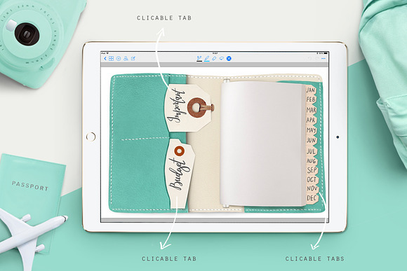 Digital travel journal in Stationery Templates - product preview 1
