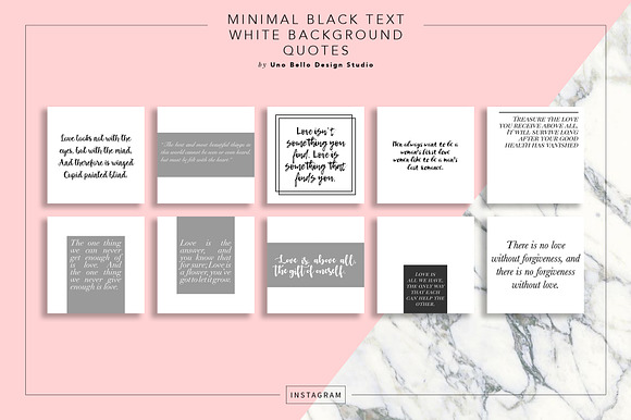 30 Love Quote Instagram Pack in Instagram Templates - product preview 3