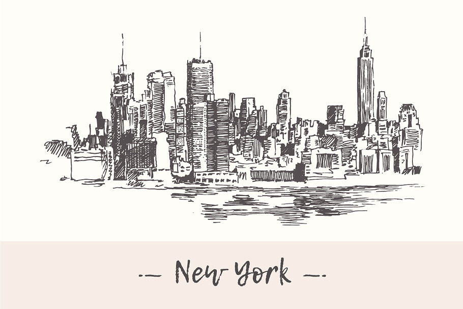 New York city skyline in Illustrations - product preview 8