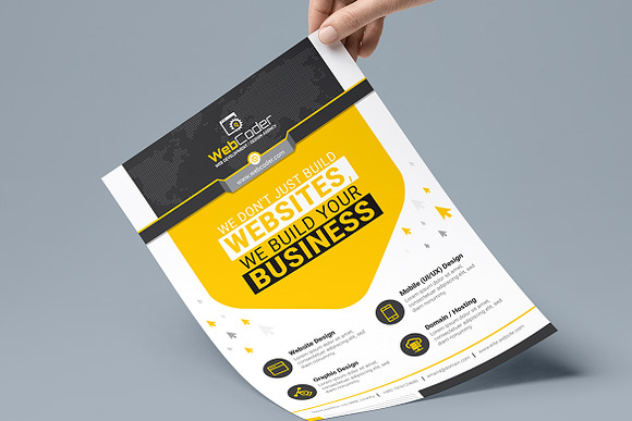 Flyer Template for Web Development in Flyer Templates - product preview 1