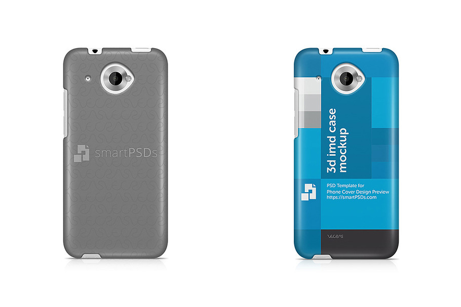 HTC Desire 601 3d IMD Case Mockup in Product Mockups - product preview 8