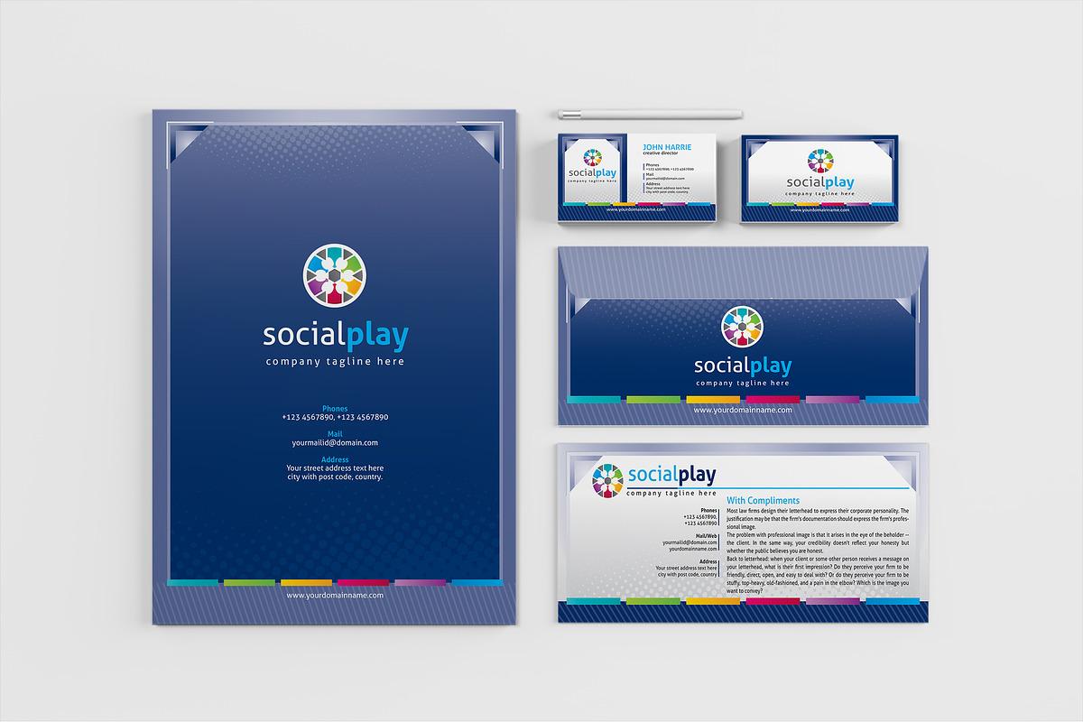Stationery Identity Template in Stationery Templates - product preview 8