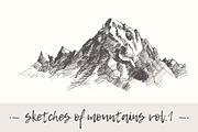 Set of sketches of mountains, vol. 1