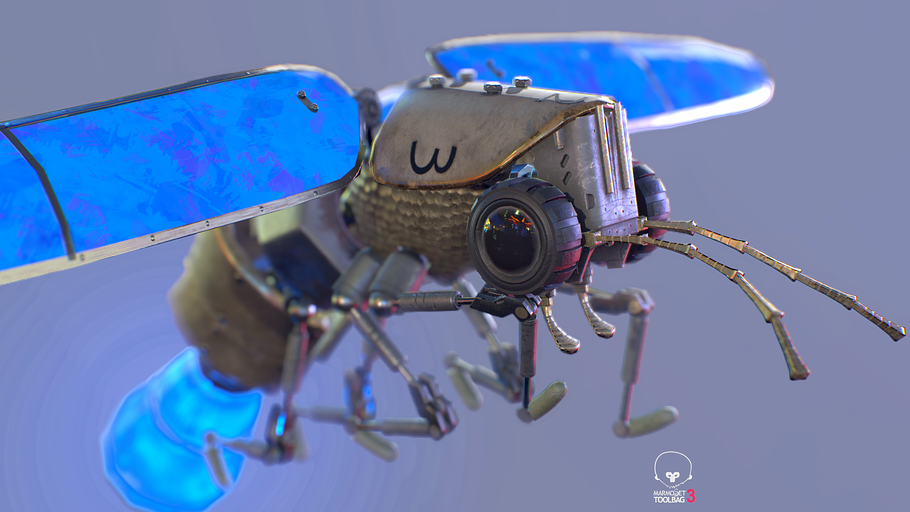 Lightning Bug PBR RIG+ANIM in 3D - product preview 10