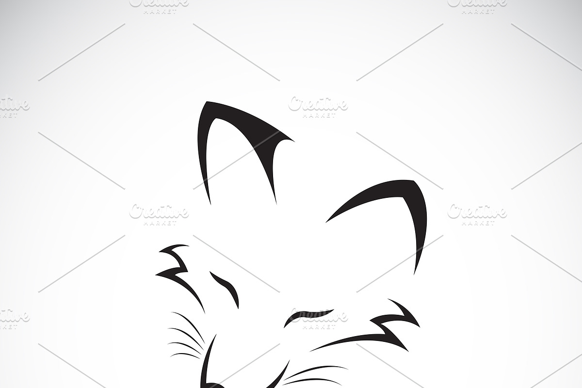 Vector of a fox face design. Animal. in Graphics - product preview 8