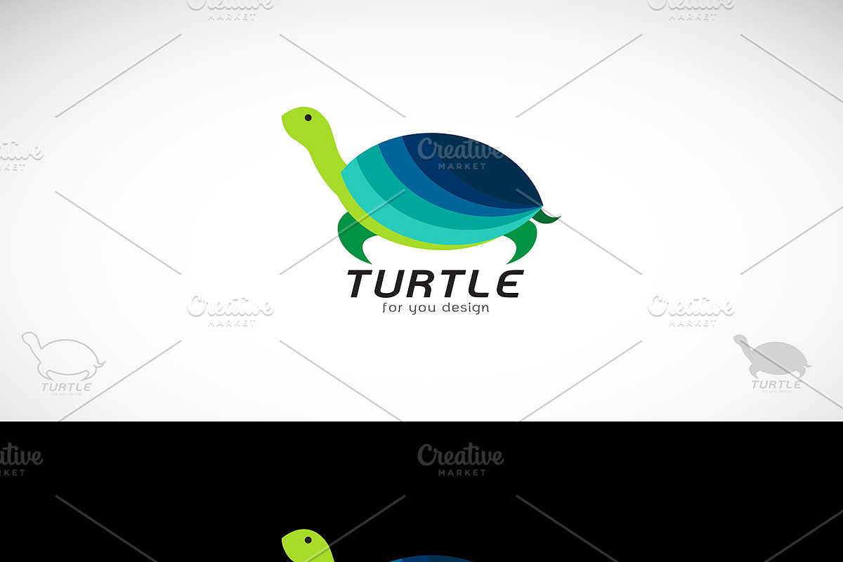 Vector of turtle design. Icon. in Graphics - product preview 8