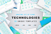 Technologies Icons Set | Concept