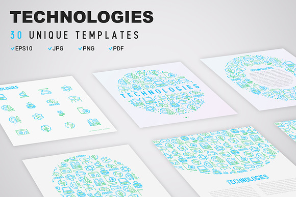 Technologies Icons Set | Concept in Graphics - product preview 5