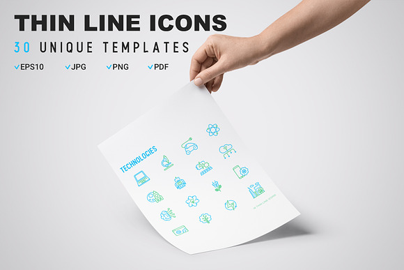 Technologies Icons Set | Concept in Graphics - product preview 6