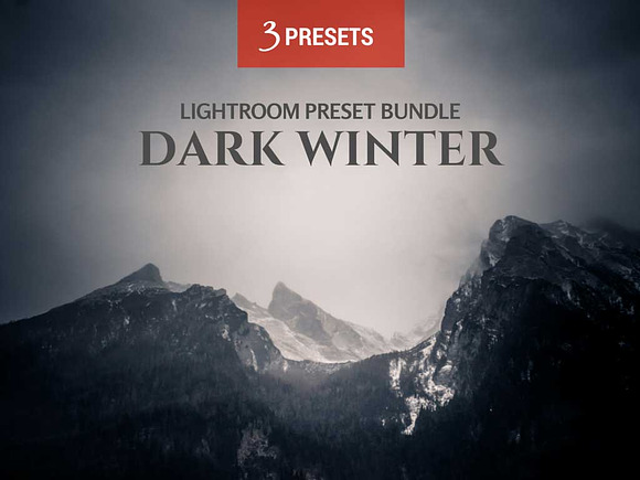 Dark Winter 3 LR Preset Bundle in Photoshop Plugins - product preview 4